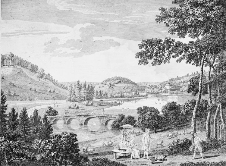 A View of Stourhead in the County of Wilts, the Seat of Henry Hoare Esqr. after Bampfylde. © The Trustees of the British Museum