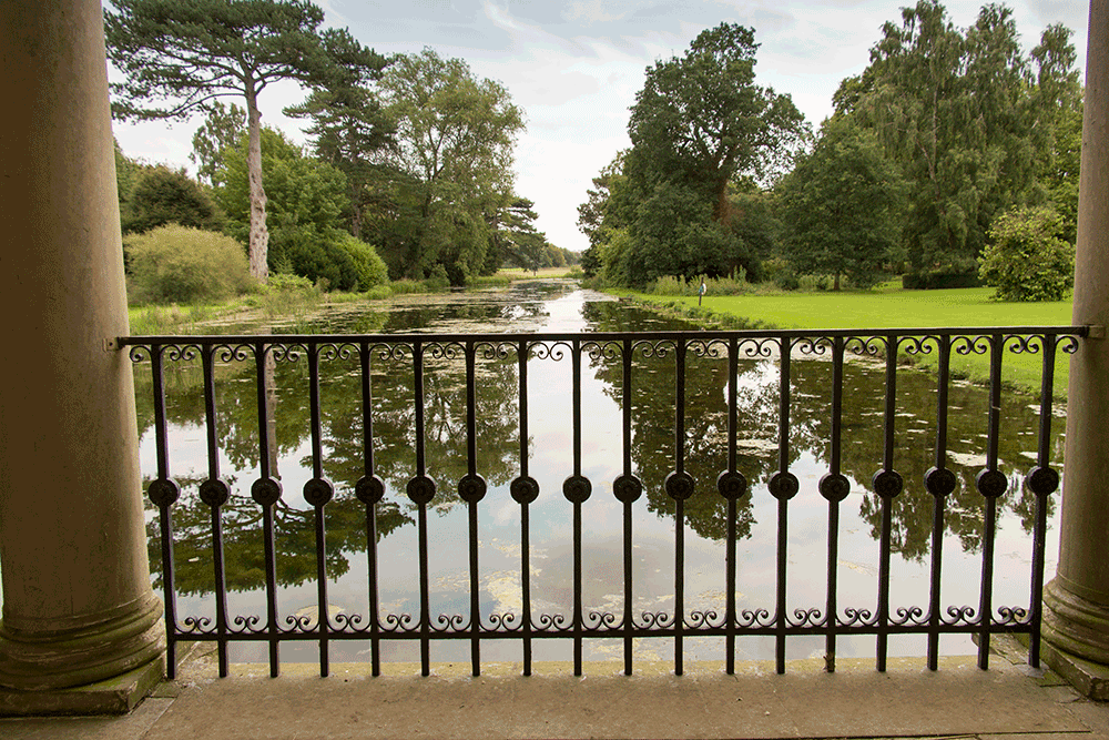 The view from the Palladian bridge at Scampston Hall