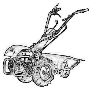 Rear tined rotary cultivator