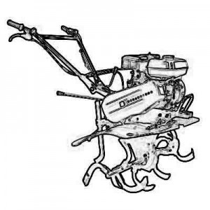 Tine driven rotary cultivator