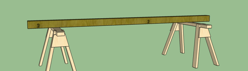 Notching the top of a post to take a 150mm horizontal beam