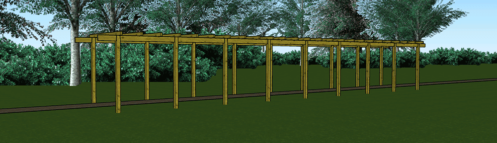 How to build a free-standing timber pergola